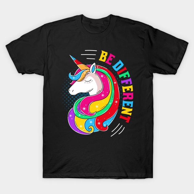 autism unicorn autism awareness T-Shirt by Jandjprints